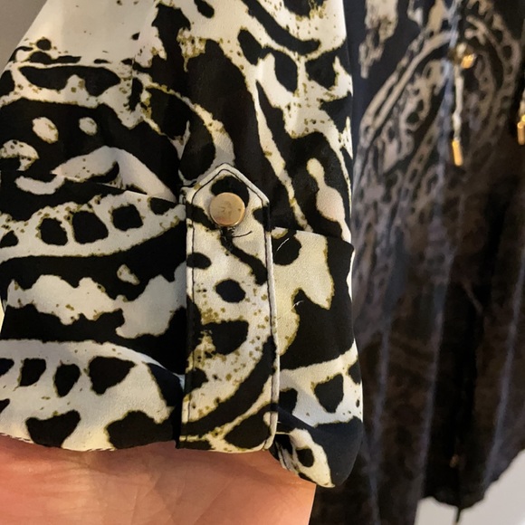 Le Chateau ombré white/dark brown dress size small - Picture 4 of 6